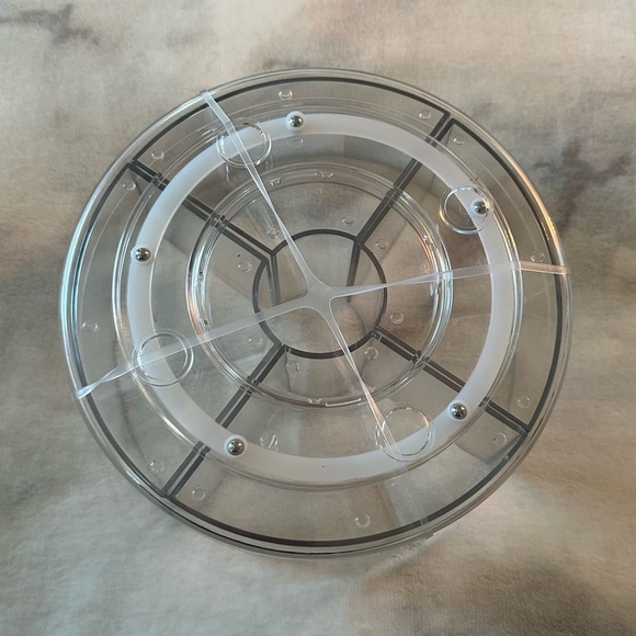 🆕 Acrylic rotating storage bin removable inserts NWT - Picture 2 of 6